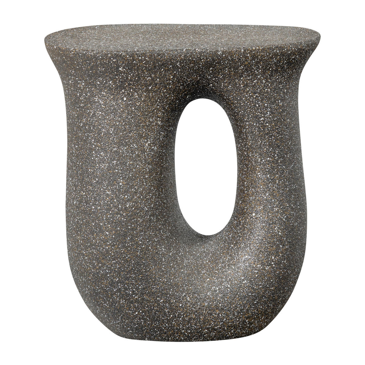 BEISTELLTISCH 42/33/45 cm Moson Schwarz organisch  - Schwarz, Design, Keramik/Metall (42/33/45cm) - Livetastic