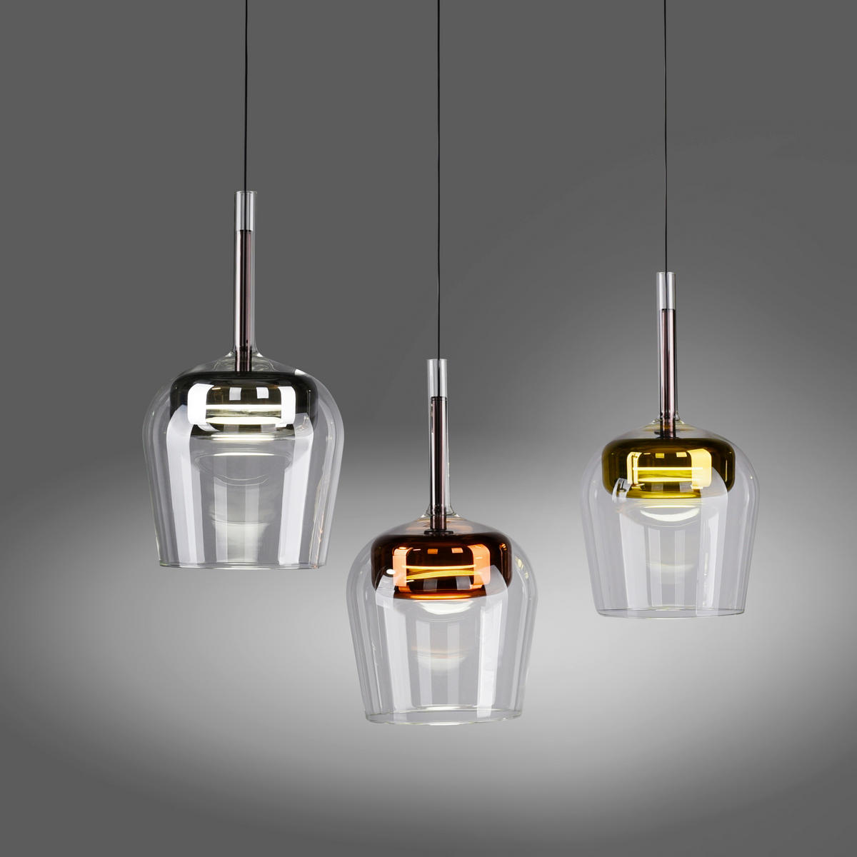 LED-HÄNGELEUCHTE 93/21/200 cm    - Silberfarben/Goldfarben, Design, Kunststoff/Metall (93/21/200cm)