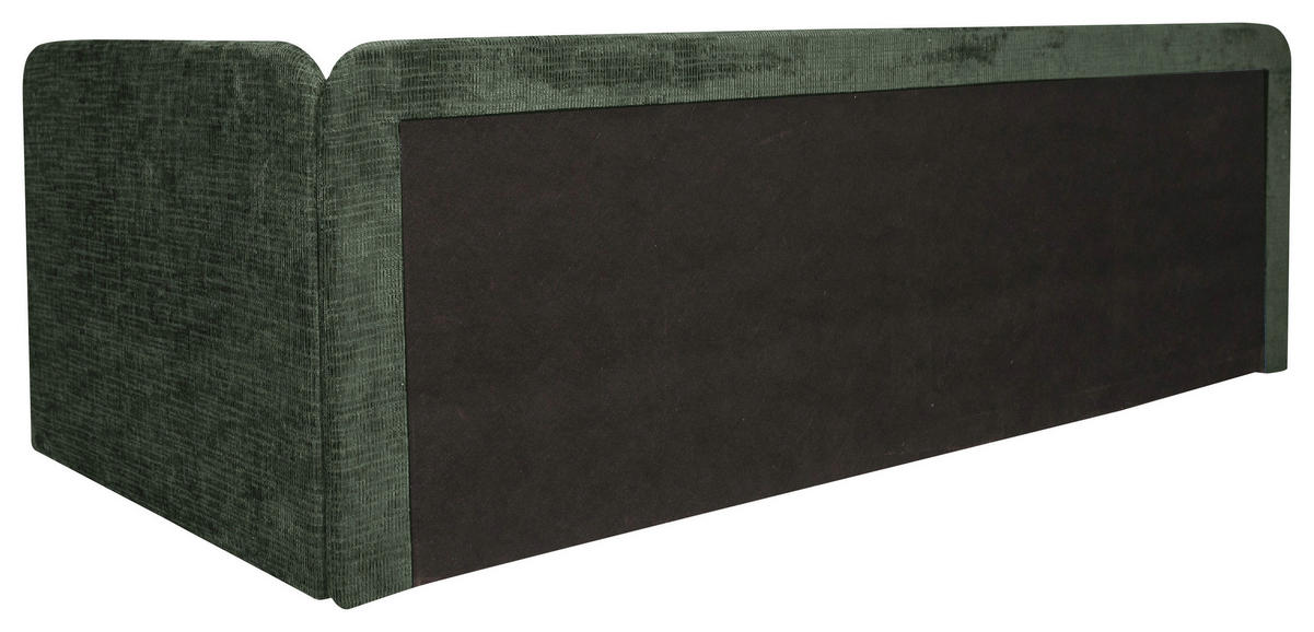 LIEGE in Velours Grün  - Schwarz/Grün, Konventionell, Kunststoff/Textil (205/80/95cm) - Xora