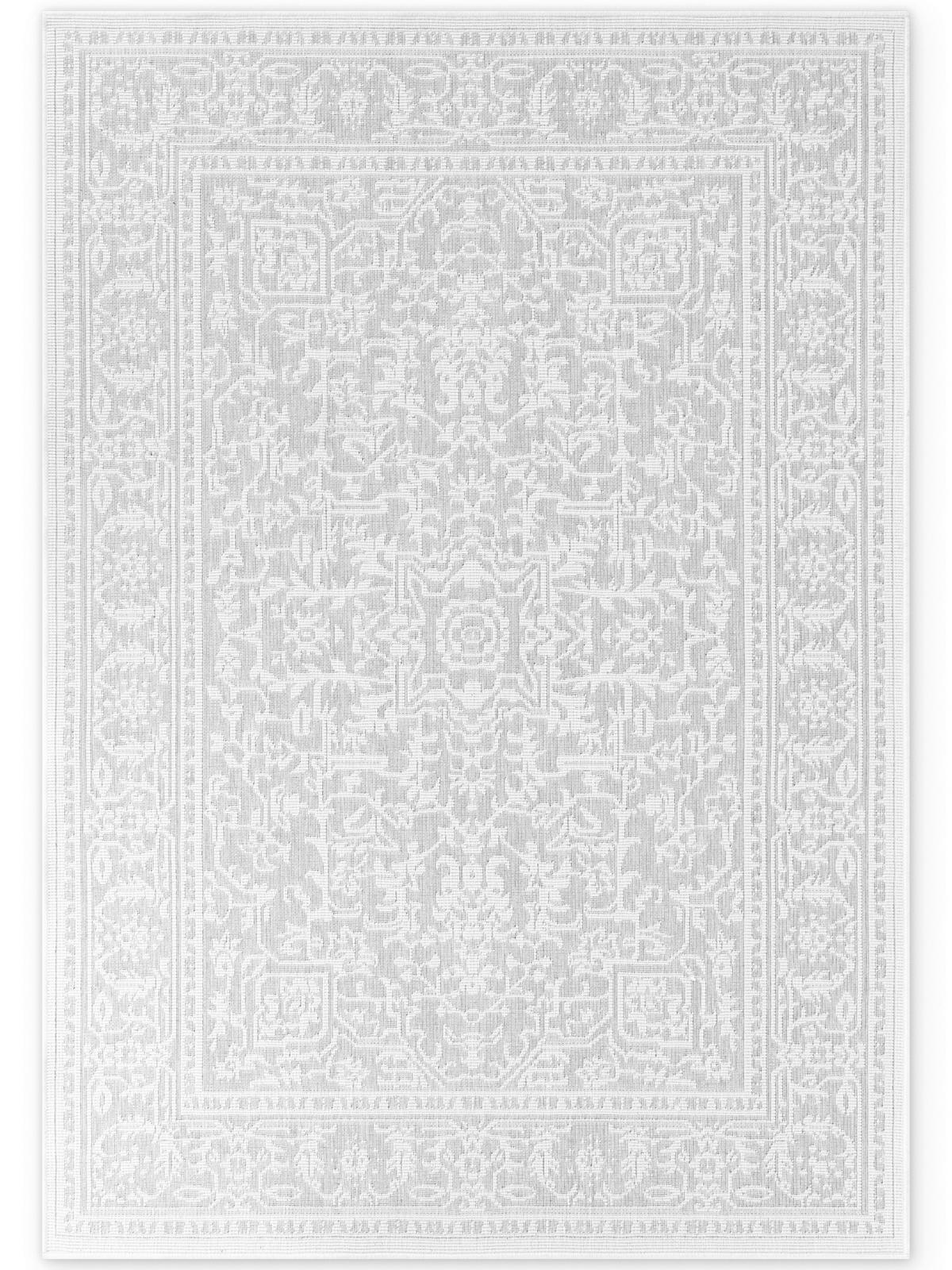 OUTDOORTEPPICH 120/170 cm Duet Grau, Weiß  - Weiß/Grau, Design, Kunststoff (120/170cm)