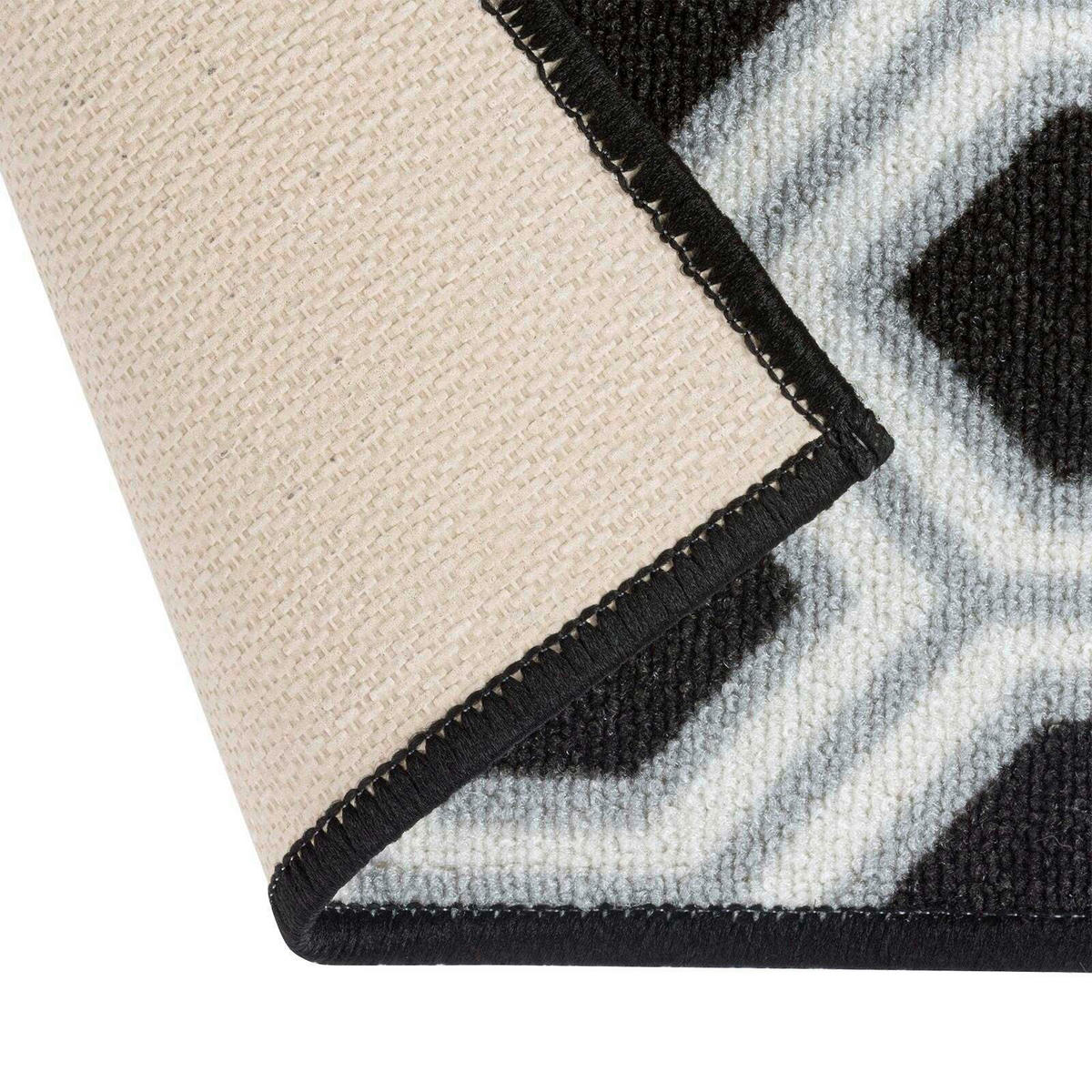 LÄUFER 80/350 cm Bangor  - Schwarz, Design, Kunststoff/Textil (80/350cm) - Novel