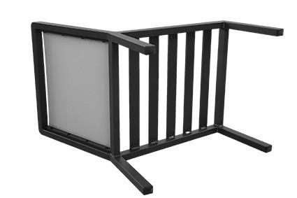 Thumbnail - Amatio Loungemittelteil, Anthrazit, Grau, Metall, Textil, 57x85x80 cm, erweiterbar, Loungemöbel