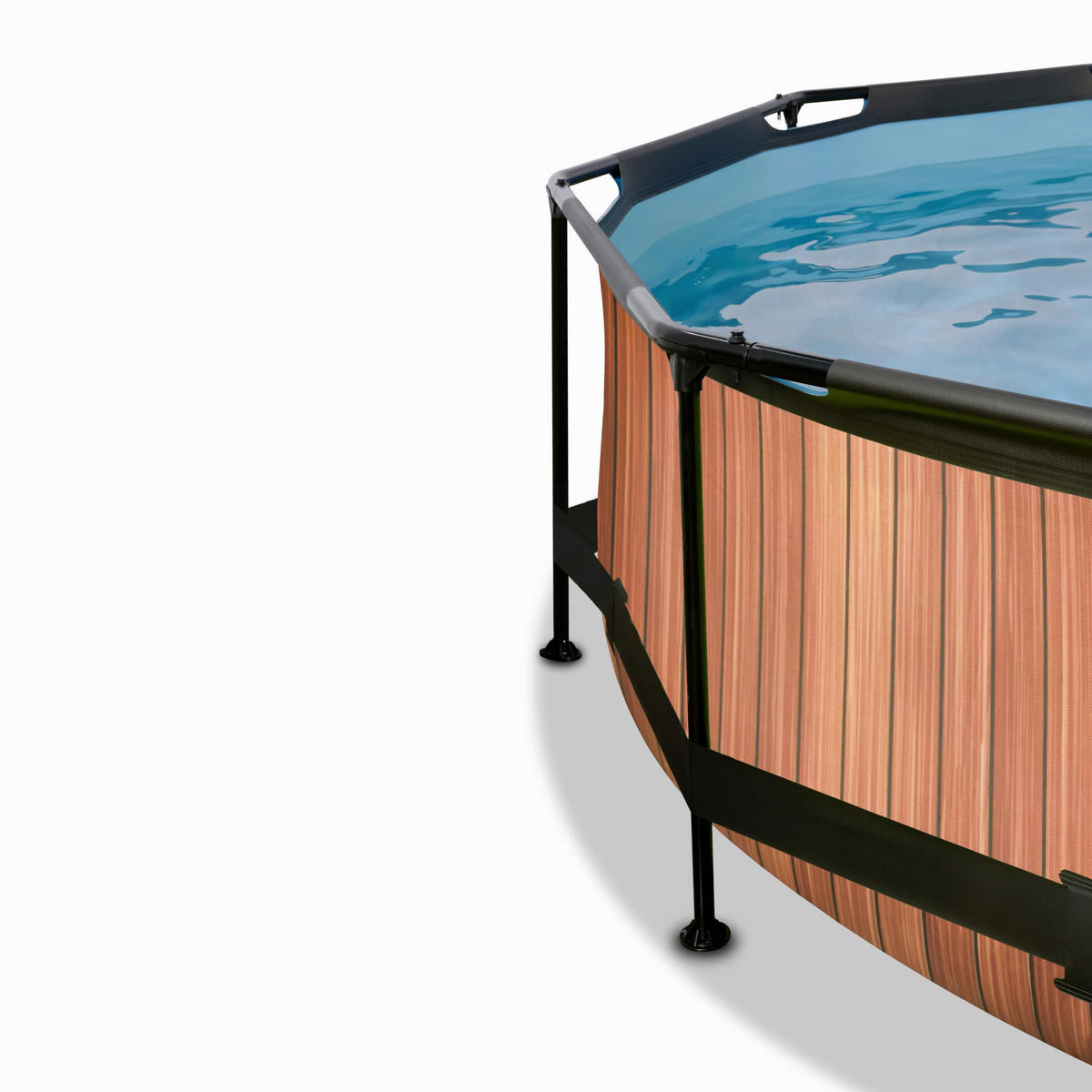 POOL-SET 300/76 cm  - Braun, KONVENTIONELL, Kunststoff (300/76cm) - EXIT Toys