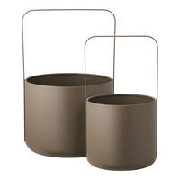BLOMKRUKOR I SET brun  - brun, Basics, metall