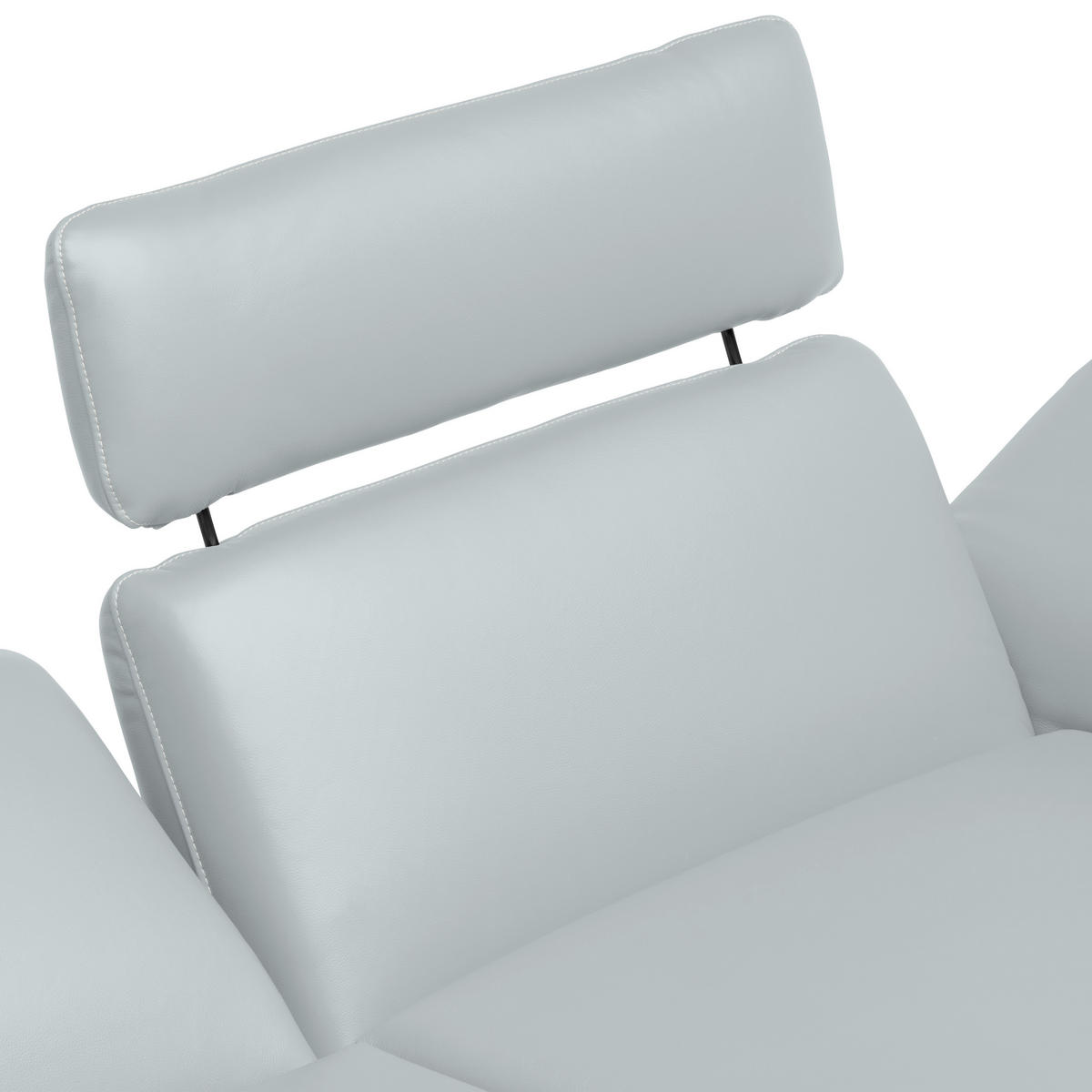 ECKSOFA in Echtleder Hellgrau  239/150 cm  - Beige/Hellgrau, Design, Leder/Metall (239/150cm) - Koinor