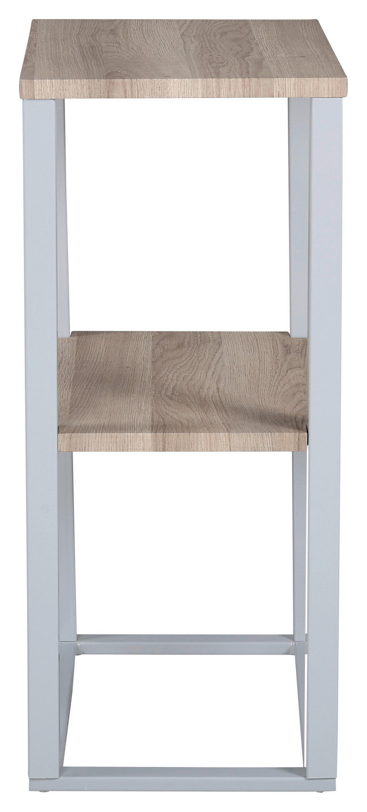 NACHTTISCH 30/70/45 cm  in furniert Grau  - Grau, Design, Holz/Metall (30/70/45cm) - Livetastic