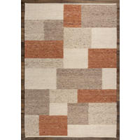 HANDWEBTEPPICH 170/230 cm Finsing Beige, Cognac  - Cognac/Beige, Natur, Textil (170/230cm) - Linea Natura