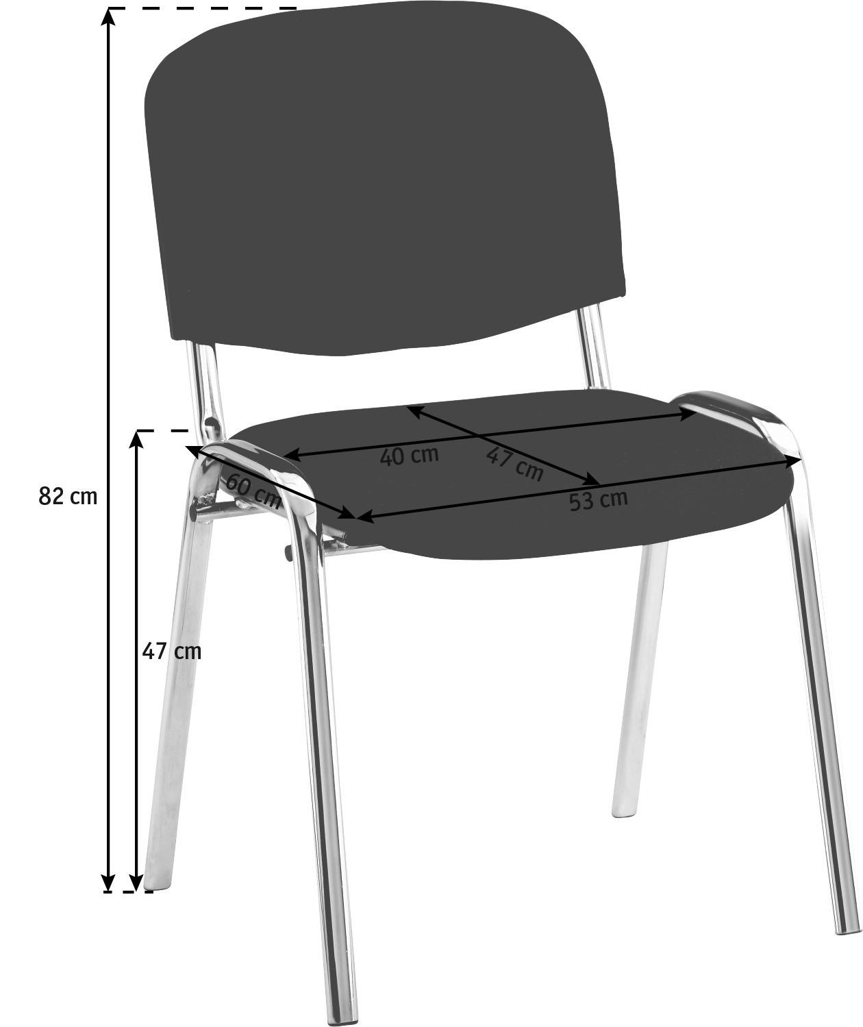ŽIDLE, černá - černá, Konvenční, kov/textil (53/82/60cm) - Boxxx