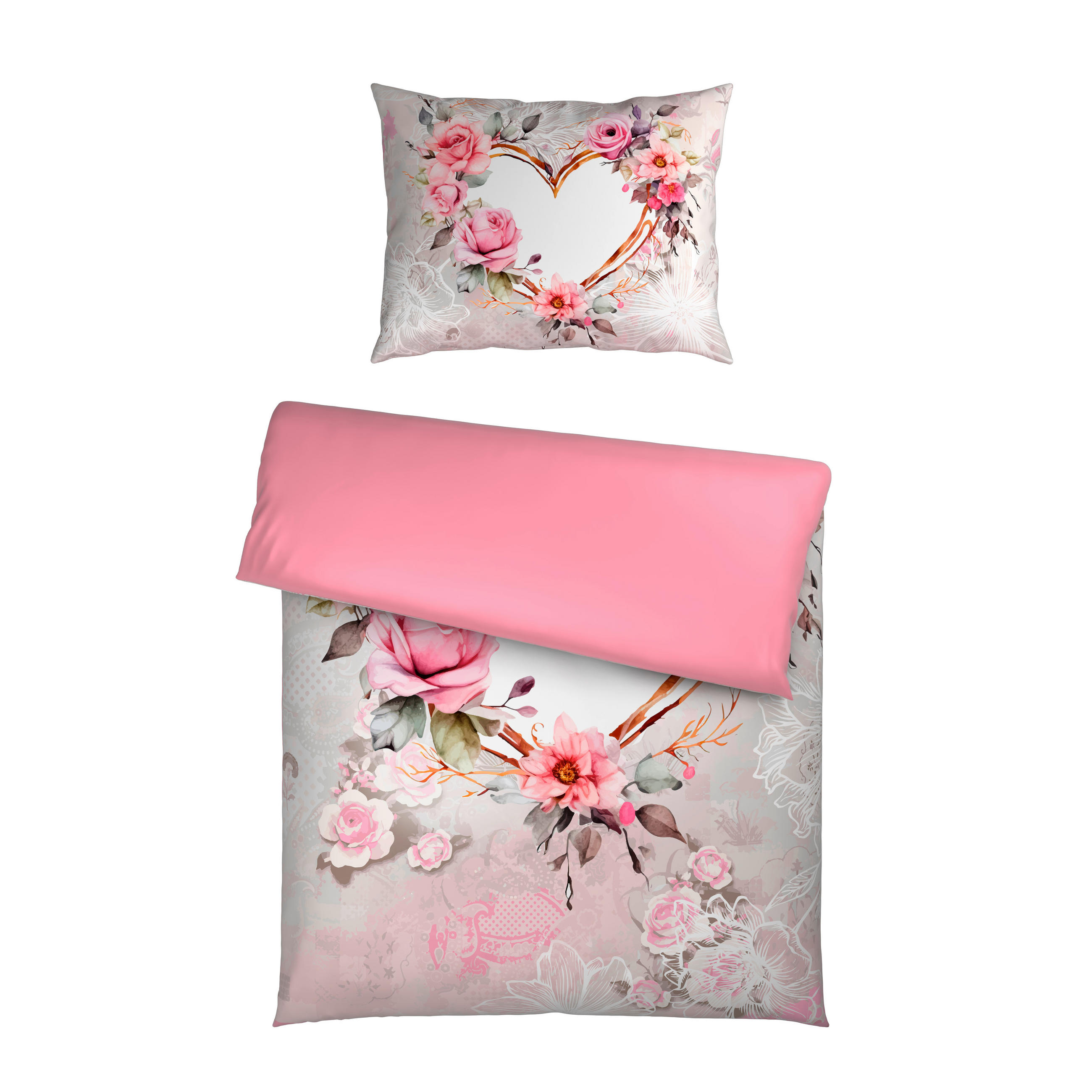 OBOUSTRANNÉ POVLEČENÍ, satén, vícebarevná, 140/200 cm - vícebarevná, Trend, textil (140/200cm) - Esposa