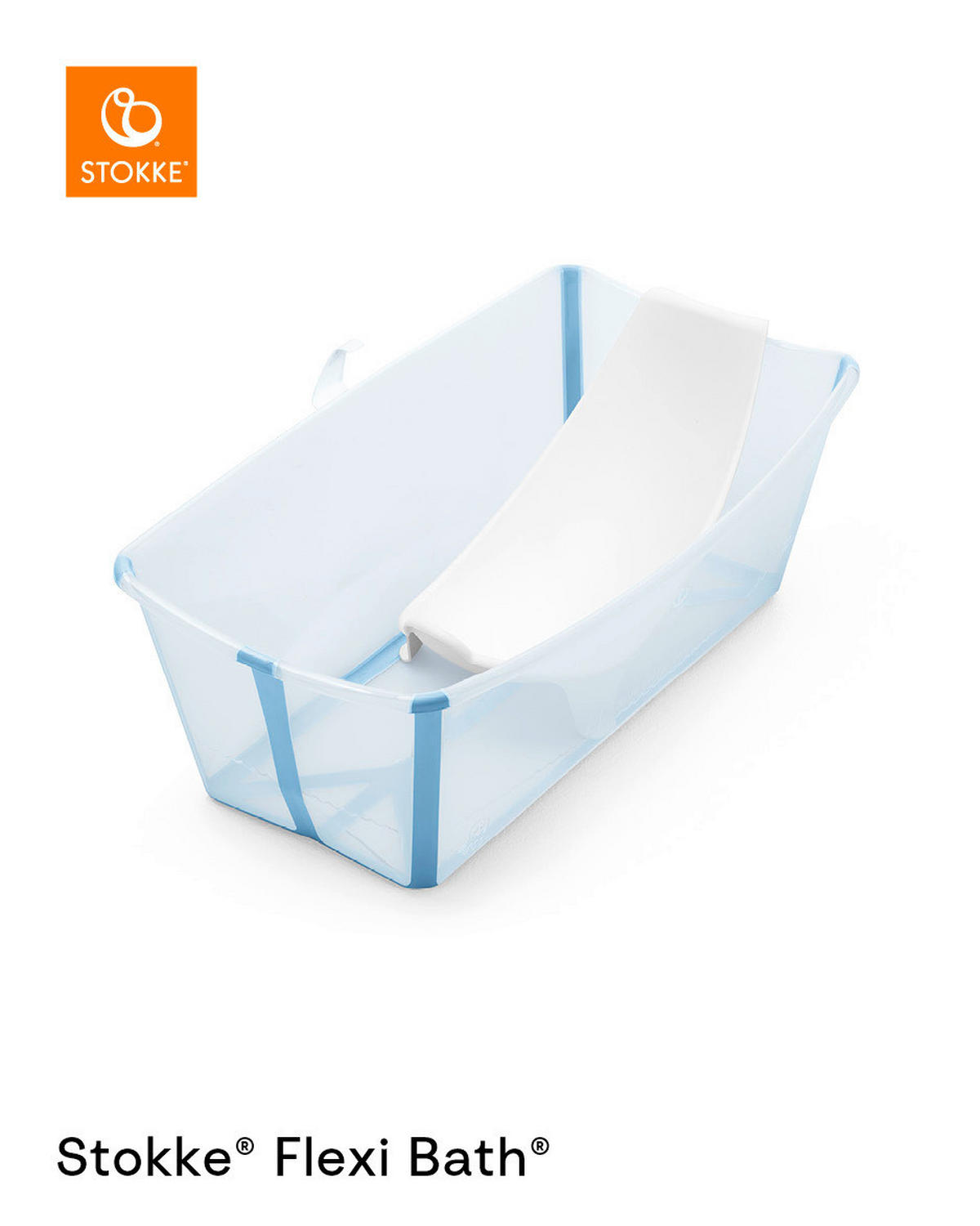 OTROŠKA KOPALNA KAD  FLEXI BATH  24/34/64 cm        - modra, Basics, umetna masa (24/34/64cm) - Stokke