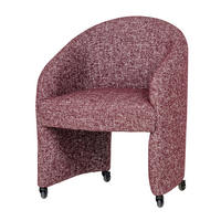 ARMLEHNSTUHL   Webstoff  Bordeaux  - Bordeaux, MODERN, Kunststoff/Textil (64/83/64cm) - Livetastic
