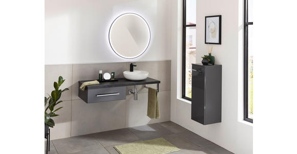 UNTERSCHRANK 60/20,9/48,8 cm - Chromfarben/Anthrazit, KONVENTIONELL, Holzwerkstoff/Metall (60/20,9/48,8cm) - Voleo