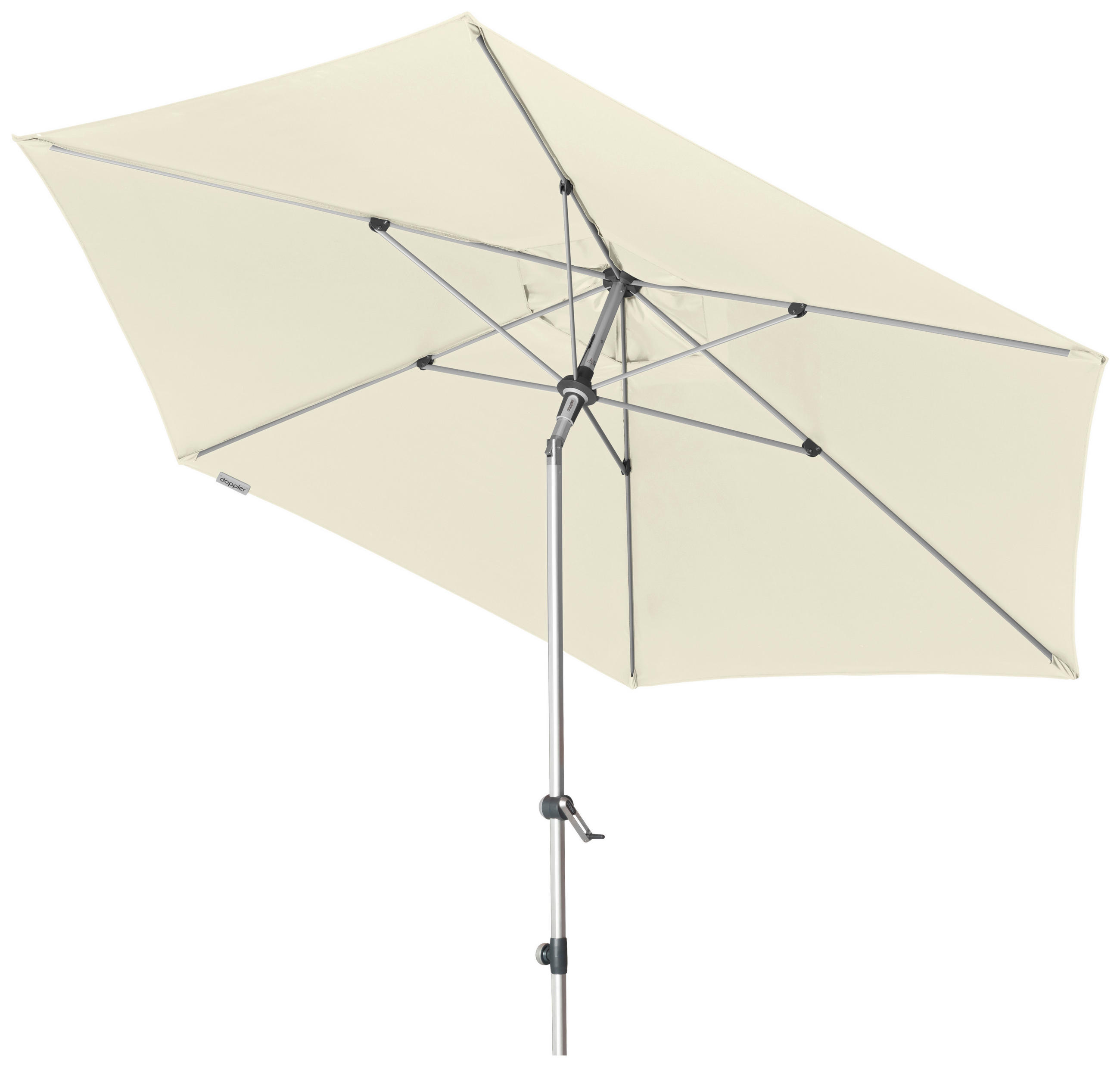 SONNENSCHIRM 320 cm Naturfarben  - Beige/Alufarben, KONVENTIONELL, Textil/Metall (320cm) - Doppler