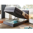BOXSPRINGBETT 120/200 cm  in Anthrazit  - Anthrazit/Schwarz, Design, Kunststoff/Textil (120/200cm) - Xora
