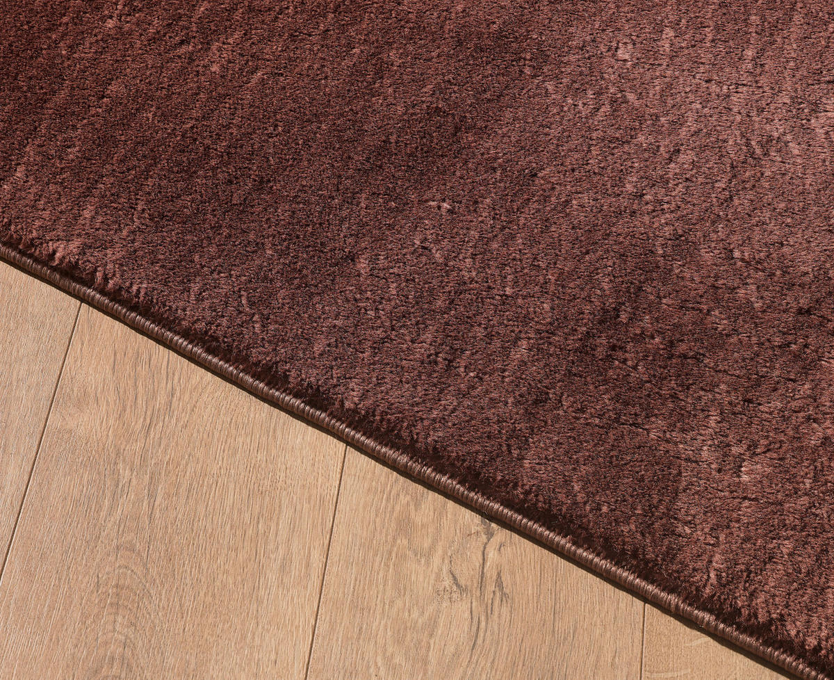 HOCHFLORTEPPICH 120/120 cm Catwalk Braun  - Braun, Basics, Textil (120/120cm) - Novel