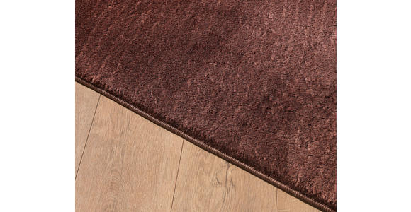 HOCHFLORTEPPICH 120/120 cm Catwalk Braun - Braun, Basics, Textil (120/120cm) - Novel