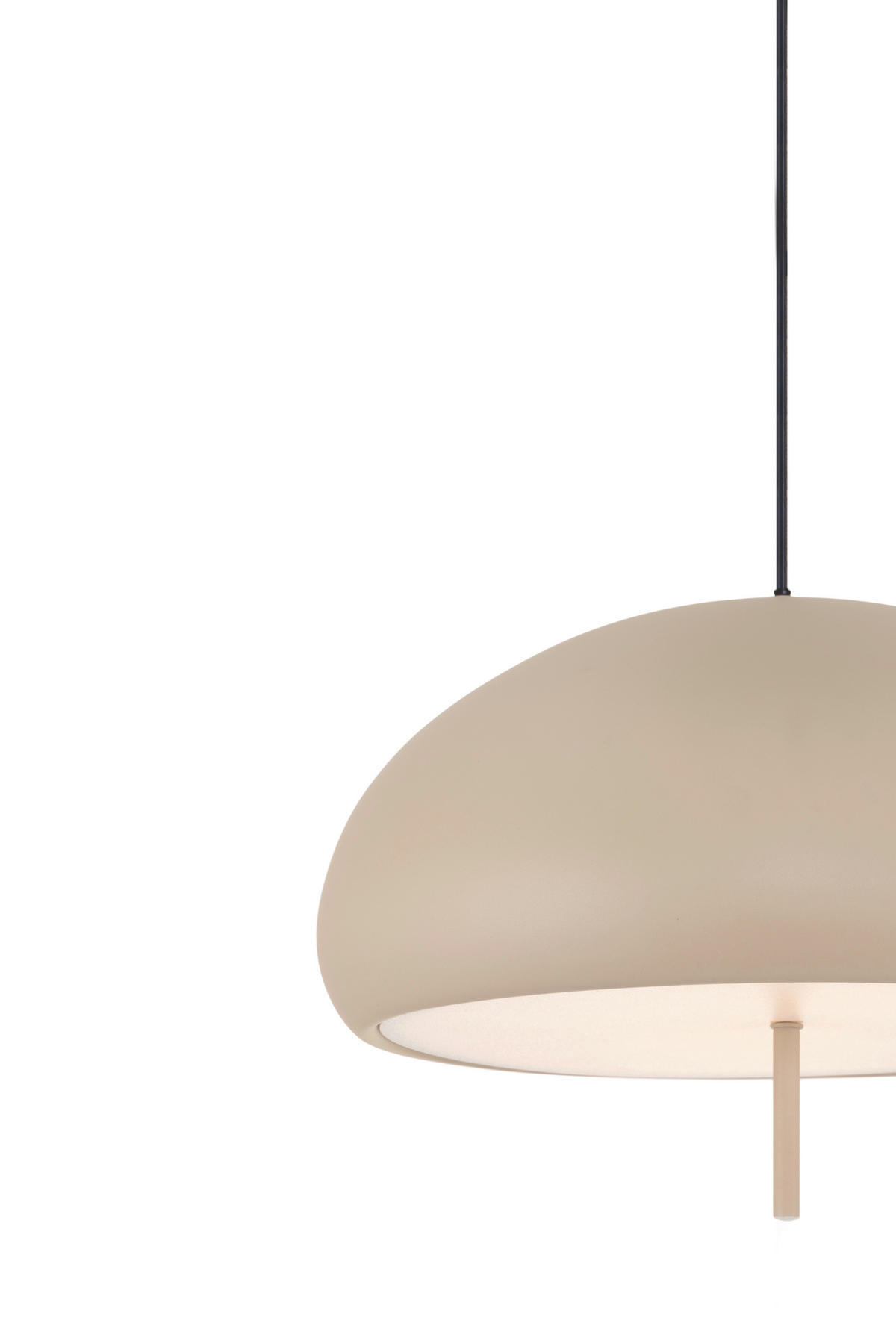 HÄNGELEUCHTE 40/120 cm   - Beige, Design, Kunststoff/Metall (40/120cm) - Collet's Monde