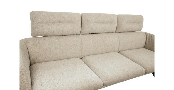 SITZBANK 185/91/70 cm  in Schwarz, Beige  - Beige/Schwarz, Design, Textil/Metall (185/91/70cm) - Dieter Knoll