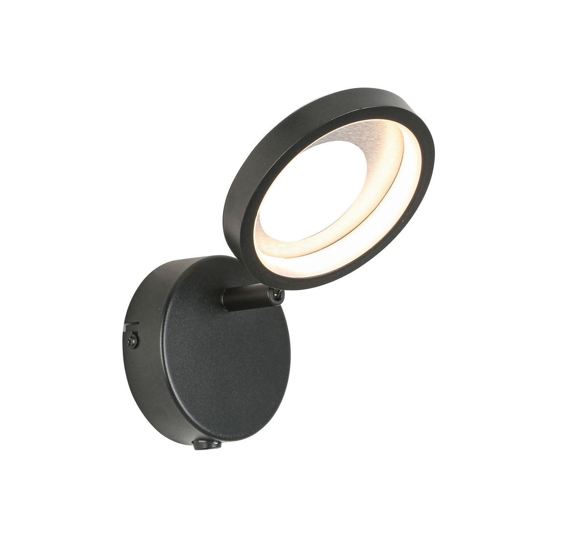 LED-STRAHLER Granada 12/21/15 cm   - Schwarz/Alufarben, Basics, Kunststoff/Metall (12/21/15cm) - Novel