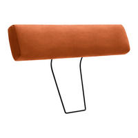 KOPFSTÜTZE Lederlook, Mikrofaser  - Orange, Konventionell, Textil (84/21/21cm) - MID.YOU