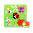 PUZZLE Summer  - Multicolor/Grün, Natur, Holz/Holzwerkstoff (22,5/22,5cm) - My Baby Lou