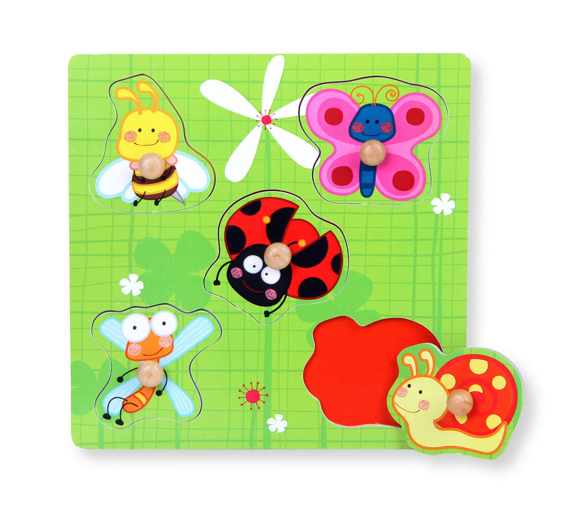 PUZZLE Summer  - Multicolor/Grün, Natur, Holz/Holzwerkstoff (22,5/22,5cm) - My Baby Lou