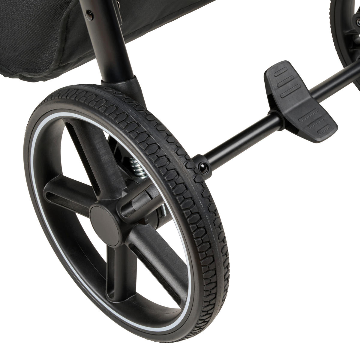 BUGGY  - Schwarz/Grün, Trend, Kunststoff/Textil (55/56/107cm) - Jimmylee