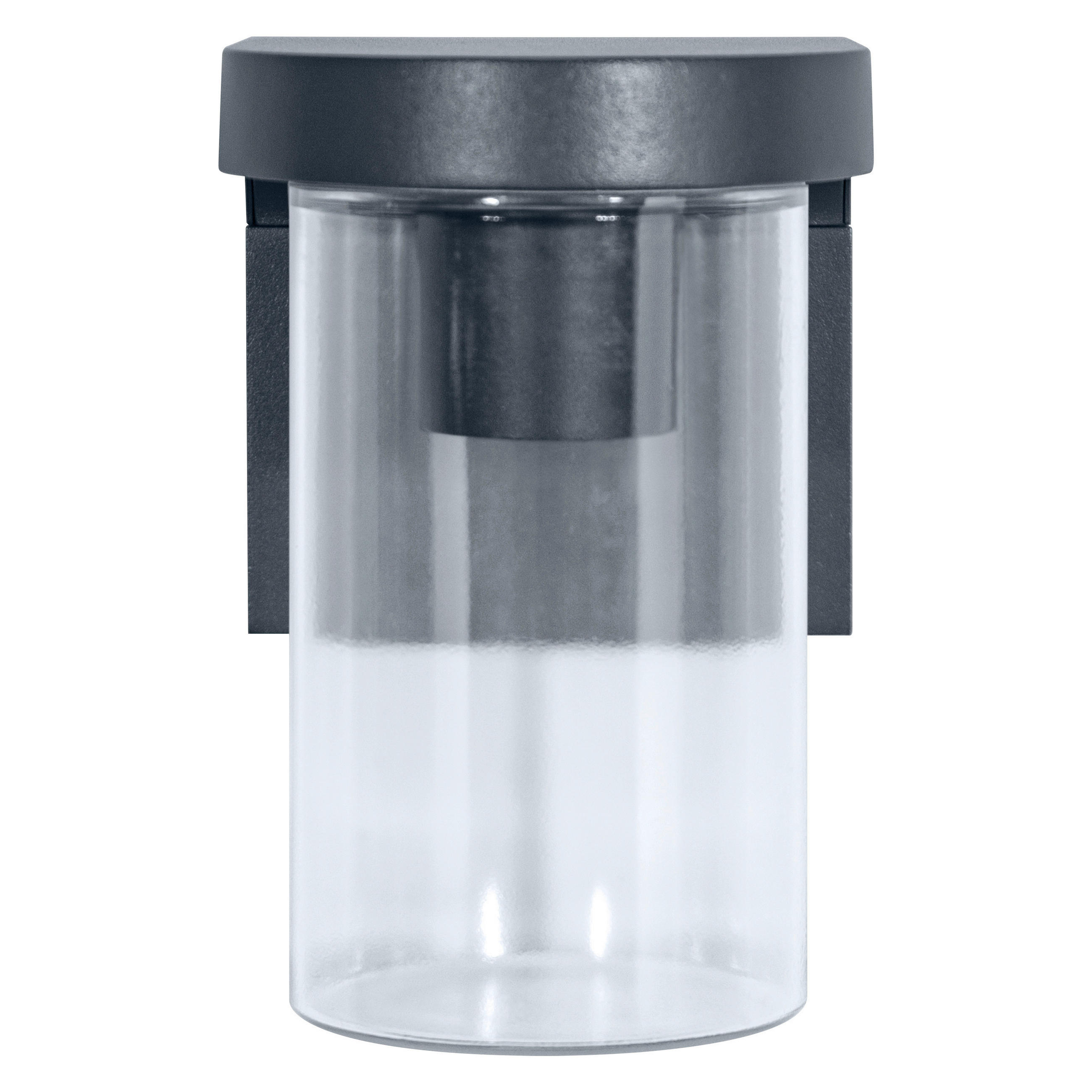 AUßENWANDLEUCHTE   - Klar/Anthrazit, Basics, Glas/Metall (16cm) - Ledvance