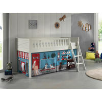 SPIELBETT Kiefer massiv 90/200 cm Weiß  - Naturfarben/Weiß, ROMANTIK / LANDHAUS, Holz (90/200cm) - Vipack