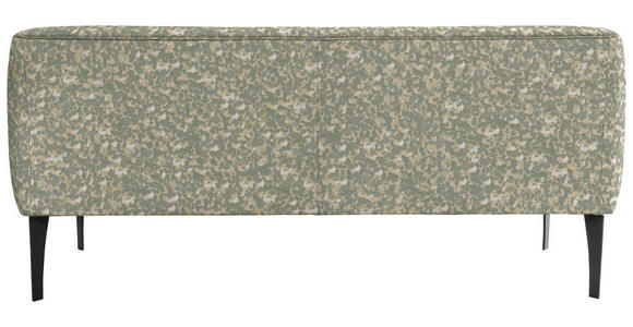SITZBANK in Textil Beige, Jadegrün  - Jadegrün/Beige, KONVENTIONELL, Textil/Metall (177/85/72cm) - Moderano