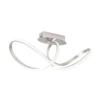 LED-DECKENLEUCHTE Circus 61/25/27 cm   - Silberfarben, Design, Kunststoff/Metall (61/25/27cm)