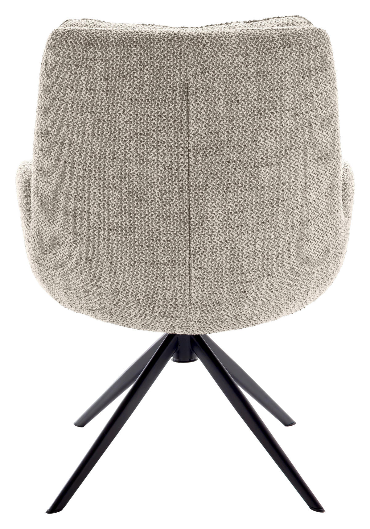 ARMLEHNSTUHL  in Stahl Webstoff  - Schwarz/Cappuccino, Design, Textil/Metall (72/95/77cm) - Novel