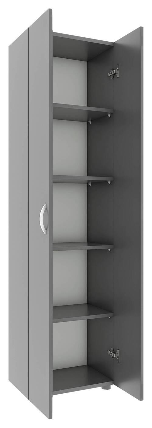 AKTENSCHRANK Anthrazit - Anthrazit, MODERN, Holzwerkstoff (49/178/34cm) - MID.YOU