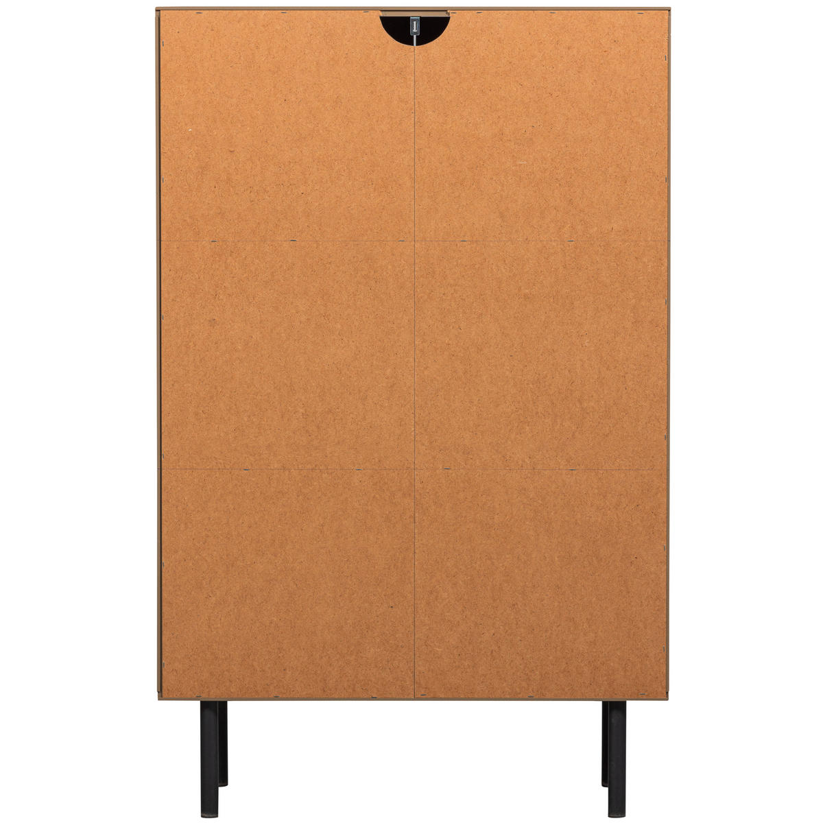 KOMMODE Cadiz  in 85/135/40 cm  - Schlammfarben/Schwarz, Design, Holz/Metall (85/135/40cm) - Livetastic