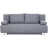 SCHLAFSOFA Grau  - Chromfarben/Grau, Design, Textil/Metall (197/88/89cm) - Livetastic