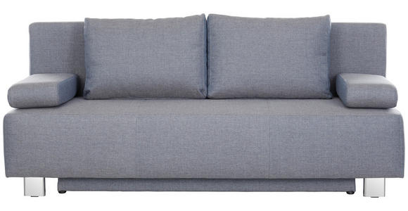 SCHLAFSOFA in Grau  - Chromfarben/Grau, Design, Metall (197/88/89cm) - Xora