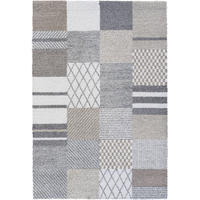 WEBTEPPICH 120/170 cm Mehari Creme, Grau, Dunkelgrau  - Dunkelgrau/Creme, KONVENTIONELL, Kunststoff/Textil (120/170cm) - Novel