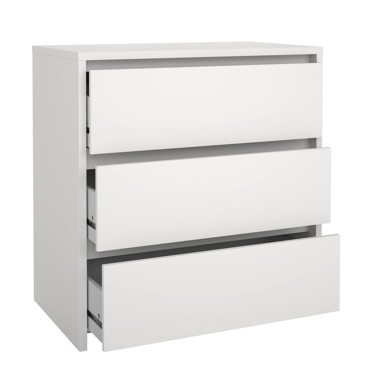 KOMMODE  in 80/84/48 cm  - Weiß, KONVENTIONELL, Holzwerkstoff (80/84/48cm) - Boxxx