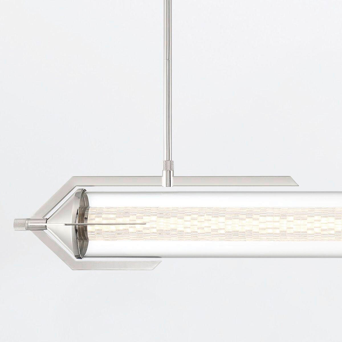 LED-HÄNGELEUCHTE 122/43,5/13,8 cm    - Chromfarben, Basics, Glas/Metall (122/43,5/13,8cm) - Elstead Lighting