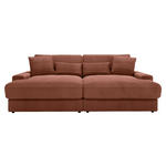 BIGSOFA in Cord Bronzefarben  - Schwarz/Bronzefarben, MODERN, Kunststoff/Textil (230/85/190cm) - Carryhome