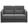 SCHLAFSOFA in Mikrofaser Grau  - Schwarz/Grau, KONVENTIONELL, Kunststoff/Textil (147/89/87cm) - Livetastic