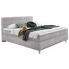 BOXSPRINGBETT 140/200 cm  in Grau  - Chromfarben/Grau, Konventionell, Kunststoff/Textil (140/200cm) - Hom`in