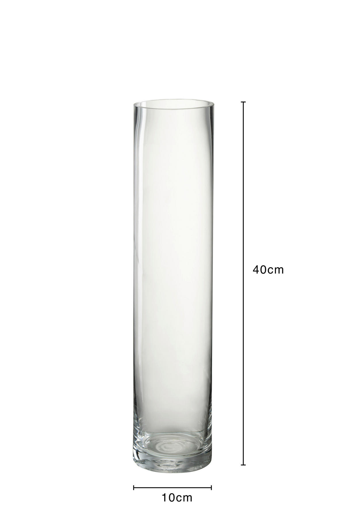 DEKOVASE  - Transparent, Basics, Glas (10/10/40cm)