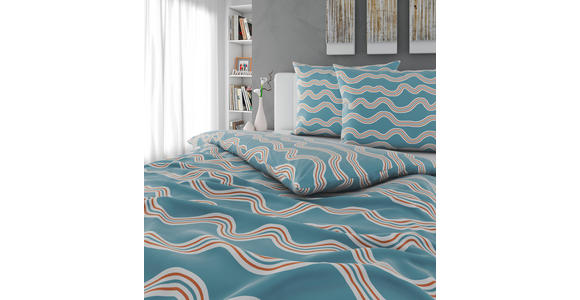 BETTWÄSCHE Satin 200/200 cm  - Hellblau, Textil (200/200cm) - Novel