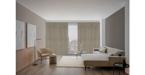 FERTIGVORHANG  blickdicht   140/260 cm  - Taupe, Trend, Textil (140/260cm) - Dieter Knoll