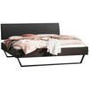 BETT 140/200 cm  in Anthrazit, Grau, Akaziefarben  - Anthrazit/Grau, Design, Holz/Metall (140/200cm) - Hasena