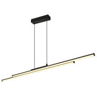 LED-HÄNGELEUCHTE 110/6/120 cm    - Weiss/Schwarz, Design, Kunststoff/Metall (110/6/120cm) - Globo