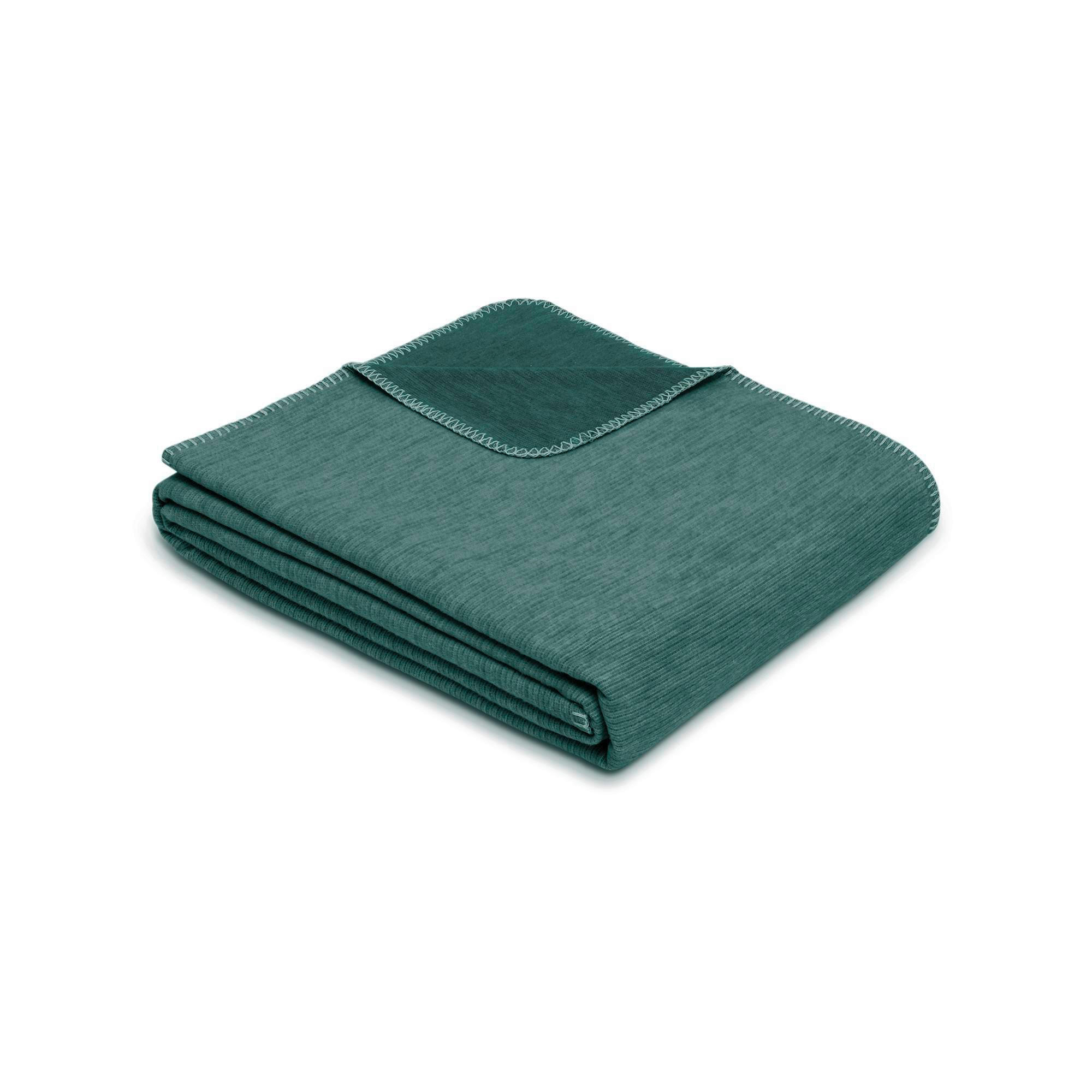 PLAID 140/200 cm  - Petrol, Basics, Textil (140/200cm) - Bio:Vio