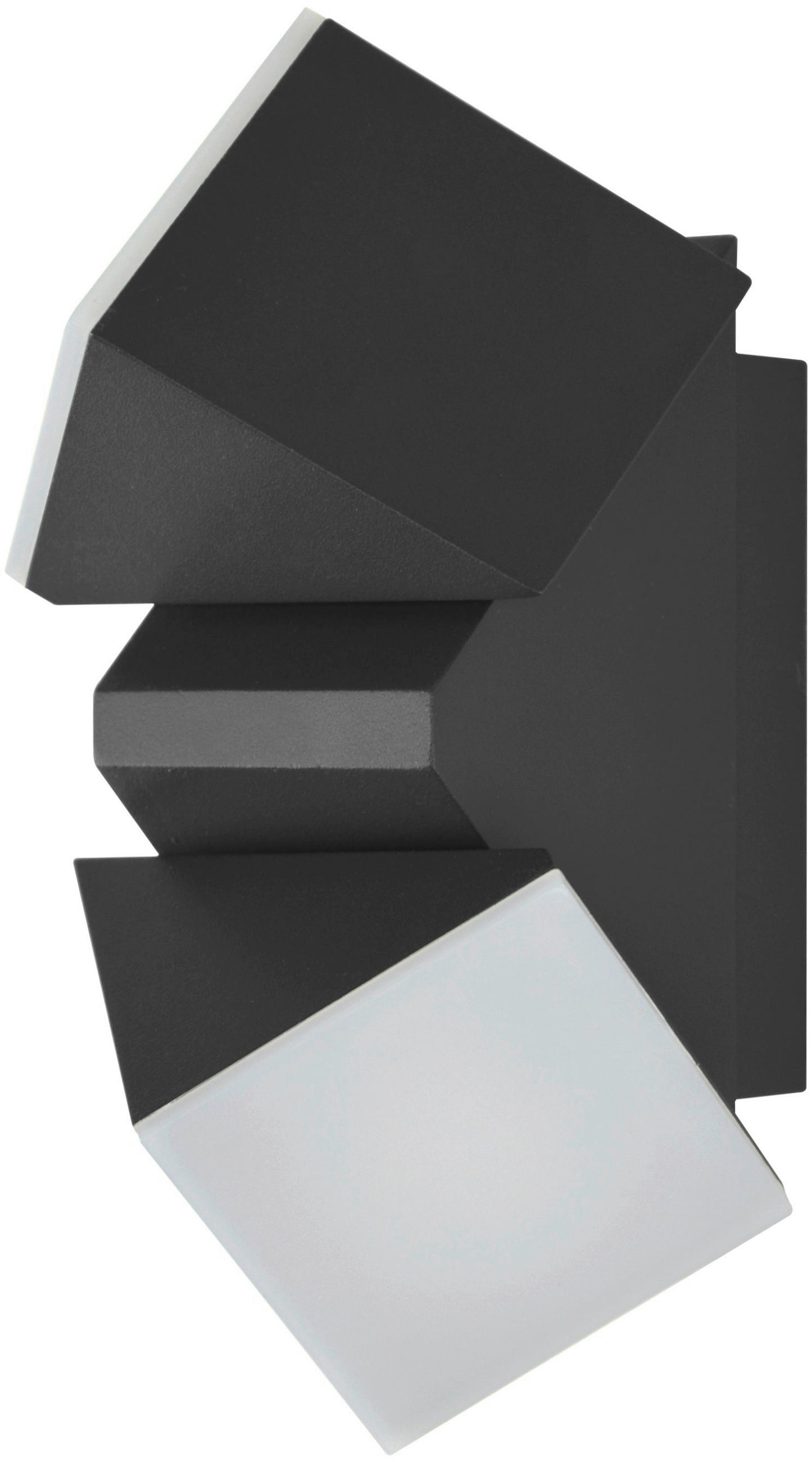 AUßENWANDLEUCHTE Lyra 6,2/15,6/8,3 cm   - Anthrazit, Design, Kunststoff/Metall (6,2/15,6/8,3cm)