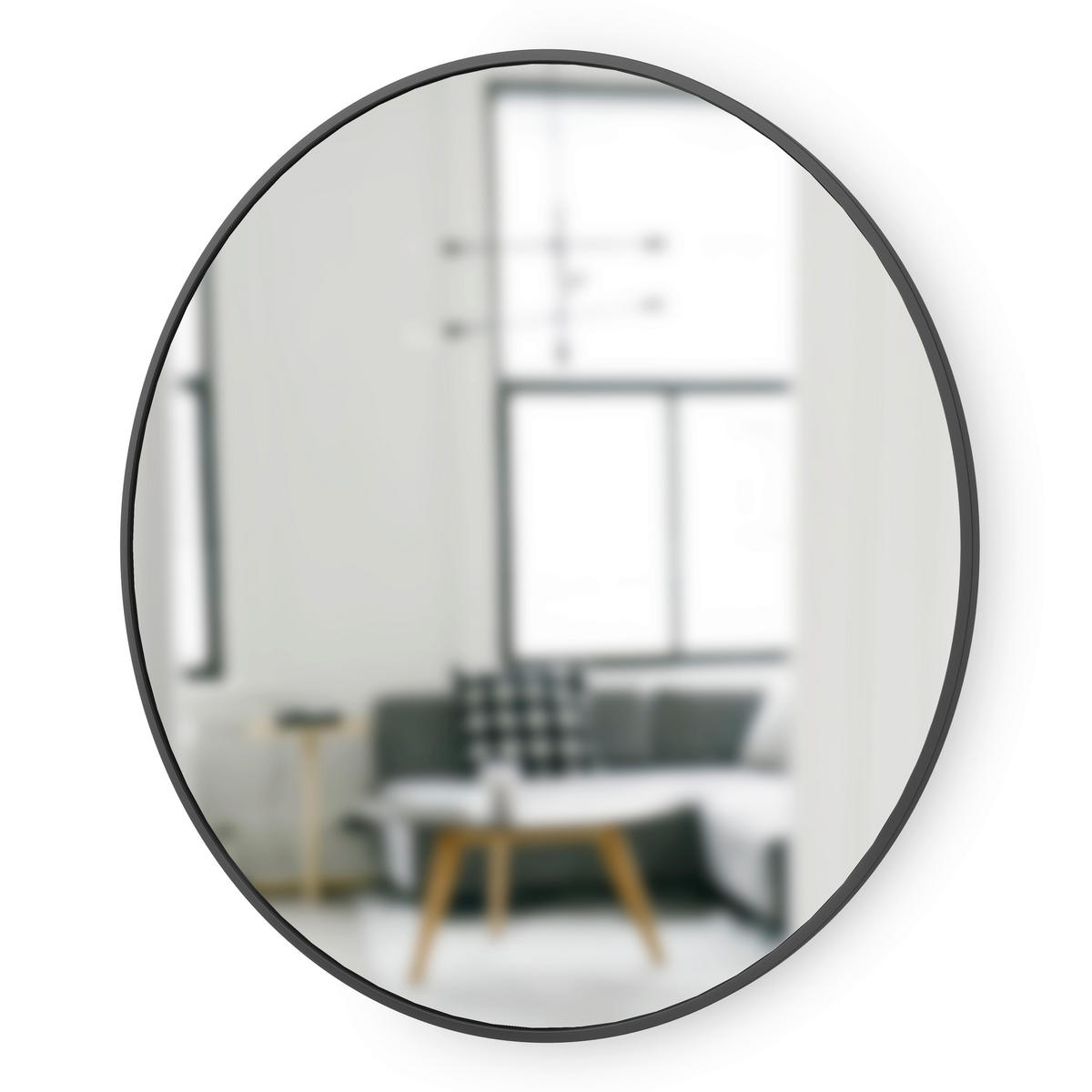 WANDSPIEGEL  - Schwarz, KONVENTIONELL, Glas/Kunststoff (94cm) - Umbra